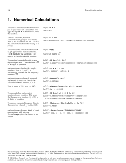 Tour of Mathematica - Wolfram Language Documentation