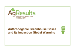 Anthropogenic Greenhouse Gases and its Impact on
