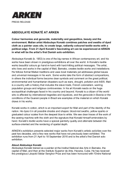 ABDOULAYE KONAT&Eacute; AT ARKEN