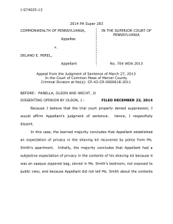 Dissenting Opinion - Pennsylvania Courts