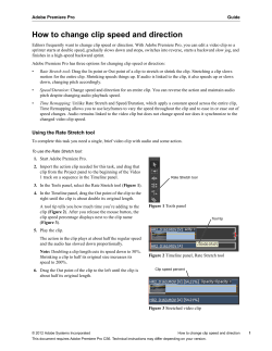How to change clip speed and direction
