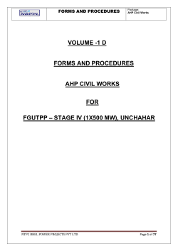 forms and procedure