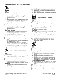 Physical Education 20