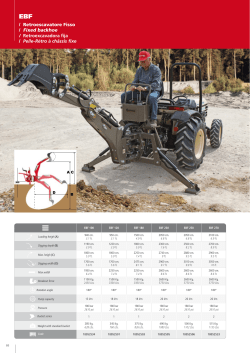 Retroescavatore Fisso / Fixed backhoe / Retroexcavadora