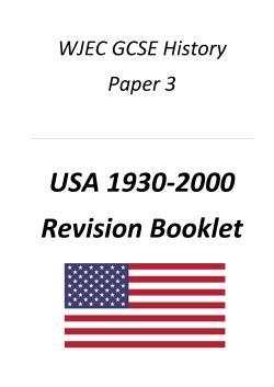 USA 1930-2000 Revision Booklet - Crown Hills Community College