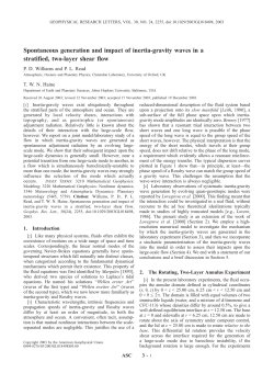 Spontaneous generation and impact of inertia