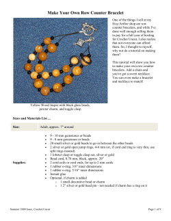 Make Your Own Row Counter Bracelet