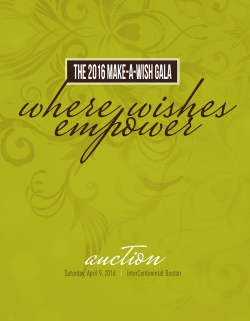 Auction - Make-A-Wish&reg; Massachusetts and Rhode Island