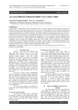 An Area Efficient Enhanced SQRT Carry Select
