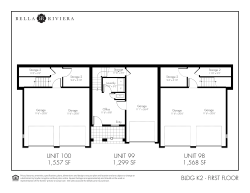 BLDG K2 - FIRST FLOOR UNIT 98 1,568 SF UNIT 99 1,299 SF UNIT