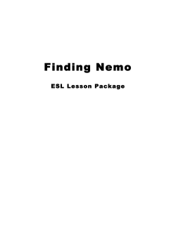 Finding Nemo - ESL Movie Lesson
