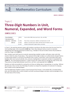 Three-Digit Numbers in Unit, Numeral, Expanded, and Word Forms