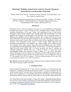 Hydrologic Modeling Analysis from Land Use Scenario Changes in