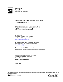 Distribution and Concentration of Canadian