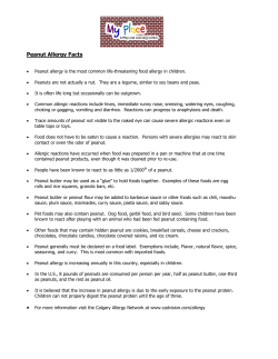 Peanut Allergy Facts