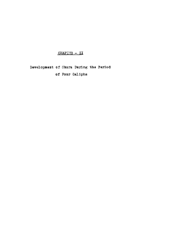 CHAPTER - II Developaent of Shura During the Period of Pour Caliphs