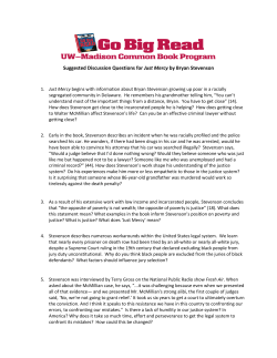 Suggested Discussion Questions for Just Mercy by Bryan Stevenson