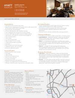 Fact Sheet - Hyatt Raipur