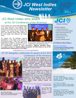 JCI West Indies Newsletter