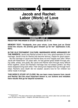 Jacob and Rachel: Labor (Work) of Love