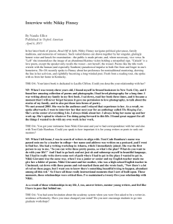 Interview with: Nikky Finney