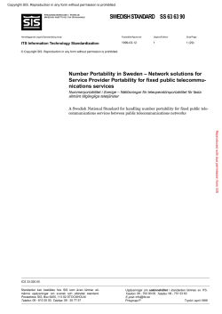 SWEDISH STANDARD SS 63 63 90