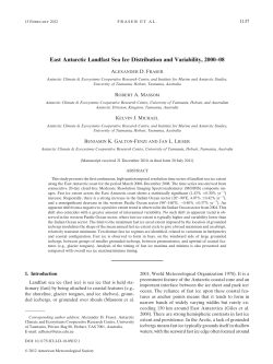 East Antarctic Landfast Sea Ice Distribution and