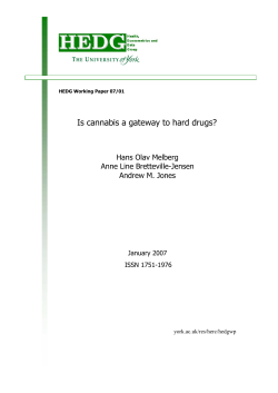 Is cannabis a gateway to hard drugs?
