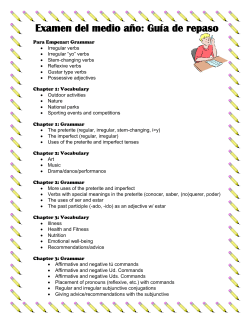 Examen del medio a&ntilde;o: Gu&iacute;a de repaso