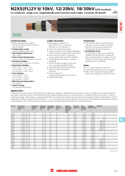 N2XS(FL)2Y 6/10kV, 12/20kV, 18/30kVXLPE-insulated