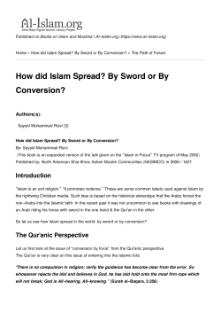 How did Islam Spread? By Sword or By Conversion? - Al