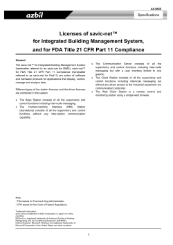 Licenses of savic-net for Integrated Building