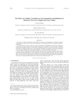 The Effect of a Hadley Circulation on the Propagation and Reflection
