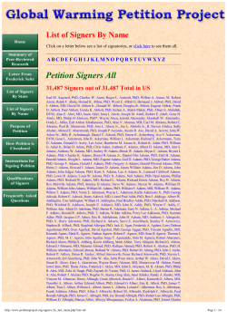 Petition Signers All - Climate Change ProCon.org