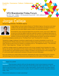 Jorge Calleja - VCU Brandcenter