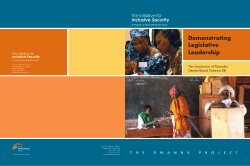 Demonstrating Legislative Leadership