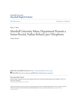 Marshall University Music Department Presents a Senior Recital