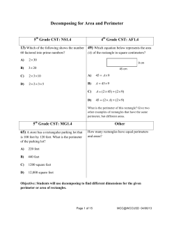 Area and Perimeter