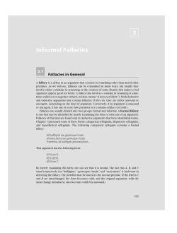 3 Informal Fallacies