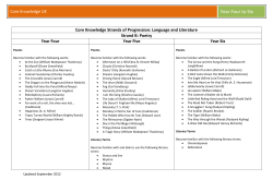 Poetry - Core Knowledge UK