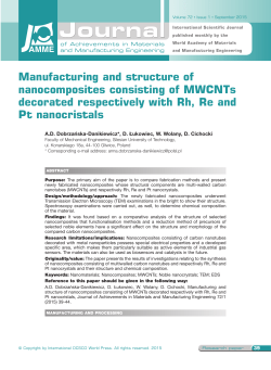 Manufacturing and structure of nanocomposites consisting of