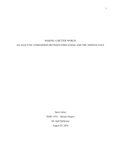 Making a Better World: An Analytic Comparison between John