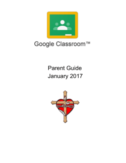 Parent Guide January 2017