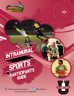 1 | Intramural Sports - Recreational Services