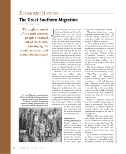 The Great Southern Migration - Federal Reserve Bank of Richmond