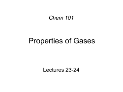 Gas Pressure - Chemistry Courses