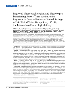 Improved Neuropsychological and Neurological