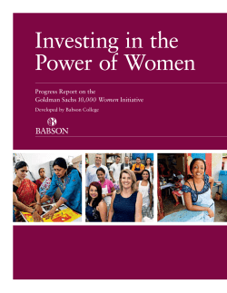 Investing in the Power of Women