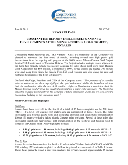 NR #77-11 MC DRILL PROGRAM UPDATE