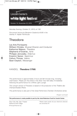 Theodora - White Light Festival